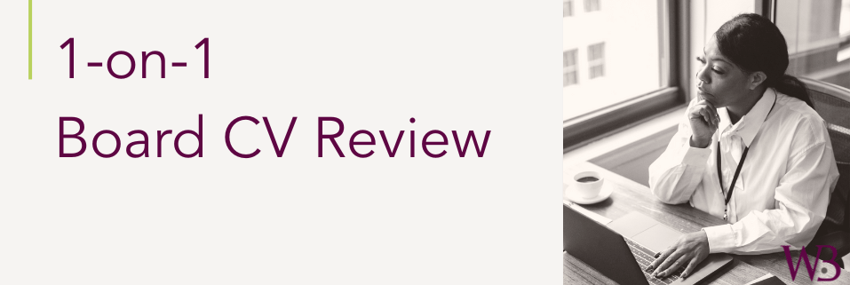 1-on-1 support: Board CV Review